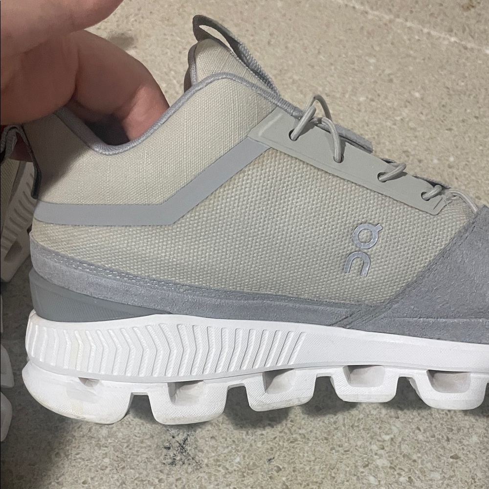 On Running women Gray and White Athletic Shoes - Picture 7 of 15